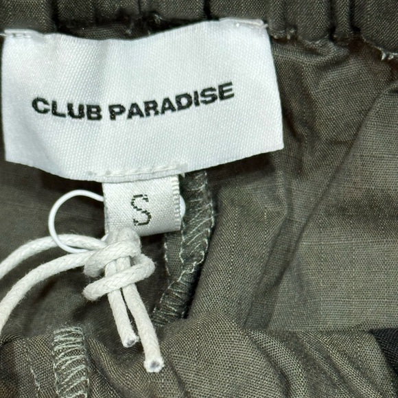 NWT Club Paradise Resort Cargo Pant Olive Size Smalll - Picture 7 of 10